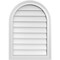 Ekena Millwork Round Top Surface Mount PVC Gable Vent w/ 2"W x 1-1/2"P Brickmould Frame, 20"W x 28"H GVPRT20X2802SN - alternate 1